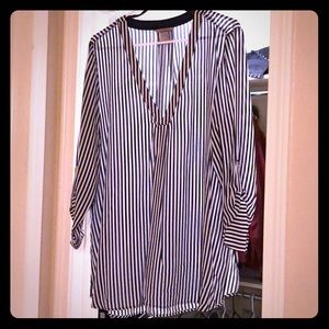 H&M Tunic Striped Blouse size 16